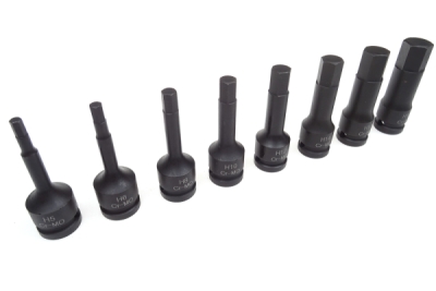 Sada zástrčných úderových hlavic Imbus, 1/2", H5 - H19, 8 kusů - QUATROS QS50008