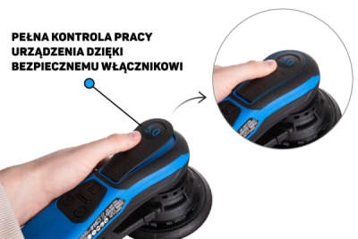 Oscilační excentrická bruska, 150 mm, brushless motor