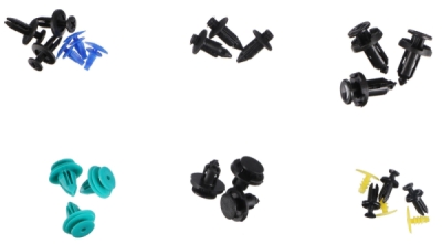 Sada spon, příchytek a kolíků pro čalounění vozidel MECHNIC TRIM CLIP SET, 700 ks - SIXTOL