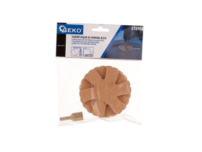 Gumový kotouč na odstranění lepidla - hrubý, 90 mm, včetně adaptéru do vrtačky