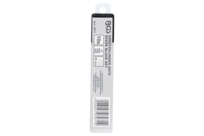 Náhradní čepele pro odlamovací nůž, 18 mm, balení 10 kusů - BGS 7971
