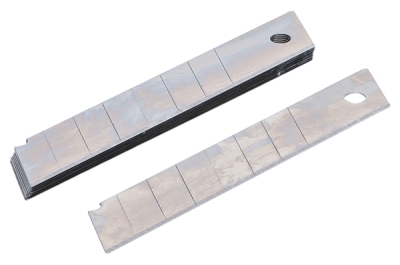 Náhradní čepele pro odlamovací nůž, 18 mm, balení 10 kusů - BGS 7971