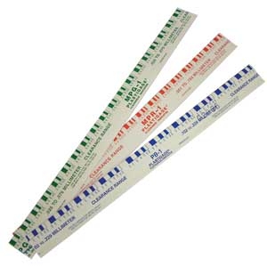 Plastigage-měření tolerance ložisek (různé velikosti), Rozměr: 0.175-0.5 mm