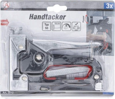 Sponkovací pistole ruční (sponkovačka), na sponky 4-14 mm - BGS 3012