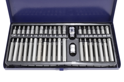 Bity Imbus, TORX a XZN, sada 40 kusů, adaptéry 1/2" a 3/8" - QUATROS QS51131