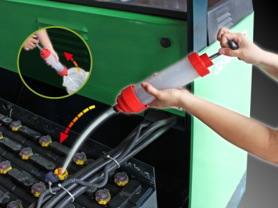 Ruční plnička a odsávačka, průhledná 350ml - CJ-2180
