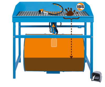 Mycí stůl typ MD 200 litrů, extra nosnost 250 kg, elektrické čerpadlo, štětec - IBS
