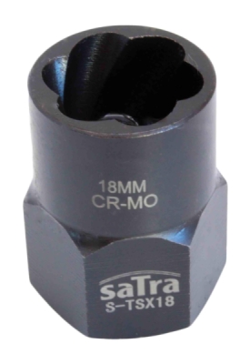 Hlavice nástrčné na poškozené šrouby 3/8" a 1/2", různé rozměry - SATRA, Velikost: 17 mm