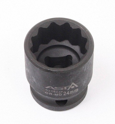 Hlavice nástrčné úderové 1/2", 12hranné, různé rozměry - ASTA, Velikost: 27 mm