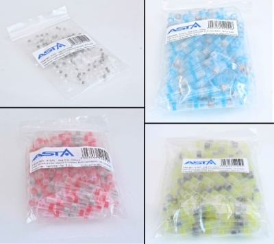 Smršťovací hadičky s cínem, různé velikosti, balení 100 kusů - ASTA, Velikost: 1.7x26 mm