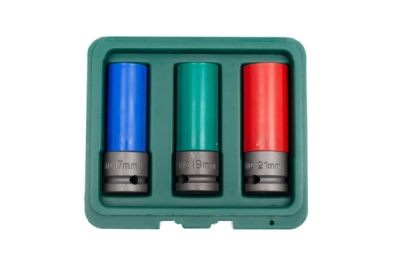 Sada nástrčných hlavic 1/2", s krytkou na ALU pro rázové utahováky - JONNESWAY S18A4103S