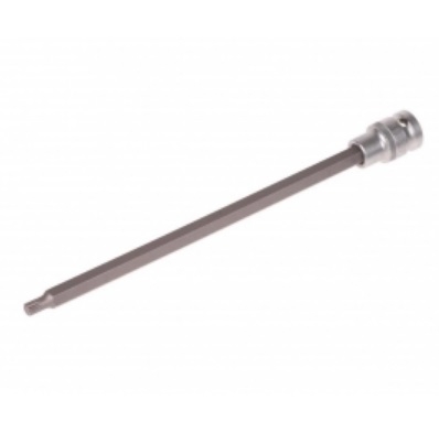 Zástrčné hlavice XZN (Spline), 1/2", prodloužené - 250 mm, různé velikosti - QUATROS, Velikost: M10
