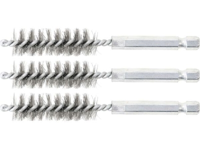 Sady kartáčů na vrtačku, různé průměry, ocelové, 3 ks - BGS technic, Velikost: 11 mm