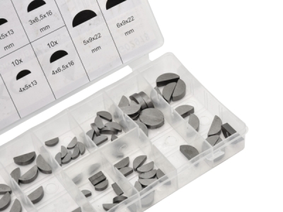 Klínová pera polokruhová 3.0x5.0 - 6.0x9.0 mm, sada 80 ks