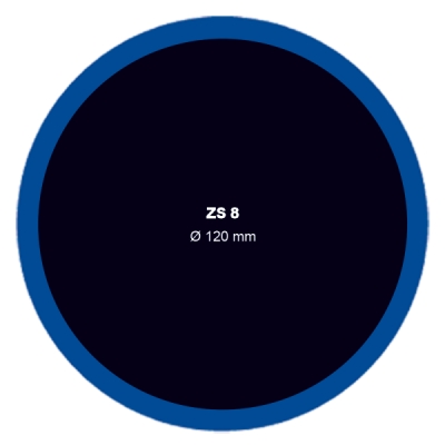 Záplata ZS na opravu duší, kulatá, různé velikosti - Ferdus, Varianta: ZS 7 na opravu duší průměr 100 mm. 1 ks