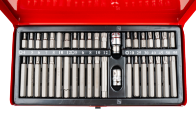 Bity Imbus, TORX a XZN, sada 40 kusů, adaptéry 1/2" a 3/8" - QUATROS QS51131