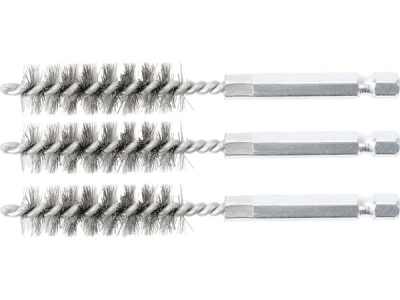 Sady kartáčů na vrtačku, různé průměry, ocelové, 3 ks - BGS technic, Velikost: 11 mm