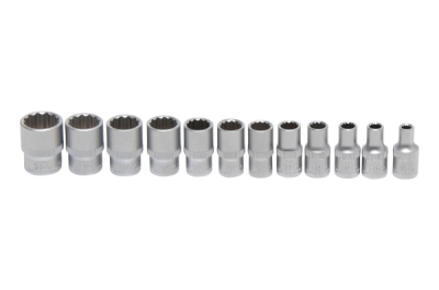 Hlavice 1/4" nástrčné, 12-hran, palcové 12ks - BGS 2755
