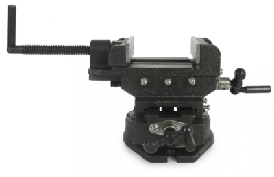 Křížový strojní svěrák, otočný, čelisti 100 mm