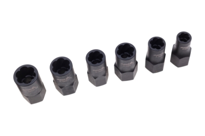Hlavice 1/2" a 3/8" na poškozené šrouby, velikosti 8-21 mm, sada 13 ks - ASTA