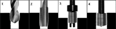Sada na opravu závitů M14x1,25 - QUATROS QS14187K