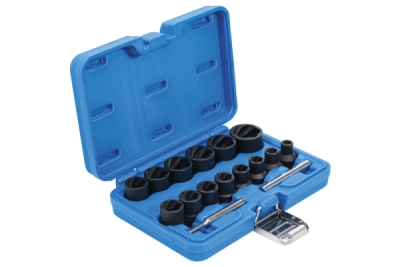 Hlavice 1/2" na poškozené šrouby vel. 8-27 mm, sada 16 ks - BGS 5269