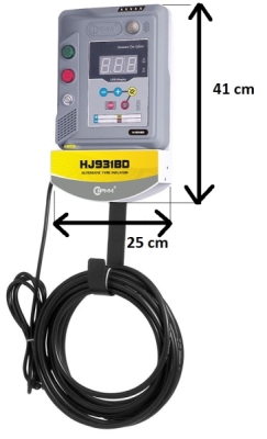 Nástěnný automatický pneuhustič HJ931BD, s hákem na hadici, pro nákladní vozidla
