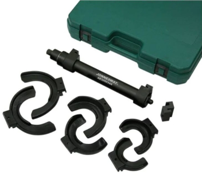 Stahovák pružin McPherson s vyměnitelnými čelistmi, sada 8 kusů - JONNESWAY AE320034A