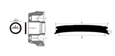 Vymezovací kroužek, pro ALU kola, různé rozměry, od vnitř. průměru 59,1 do 64 mm - Ferdus, Vnější průměr: 72,6 mm,Vnitřní průměr: 63,3 mm