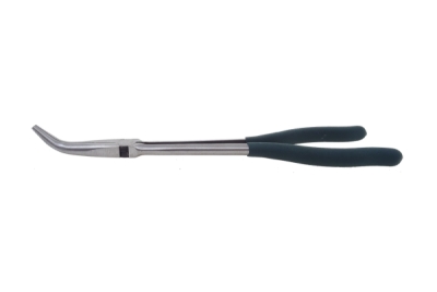 Kleště extra dlouhé, 28 cm, zahnuté 45 stupňů, špičaté čelisti - JONNESWAY P7602
