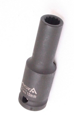 Hlavice nástrčné úderové 1/2", 12hranné, prodloužené 78 mm, různé rozměry - ASTA, Velikost: 24 mm