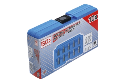 Přípravky na povolení poškozených šroubů 3-11 mm, sada 10 ks - BGS 8547