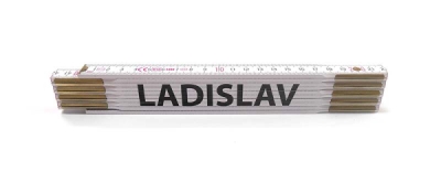 Skládací metry se jmény, 2 m, dřevěné, Jméno na metru: MILÁČEK