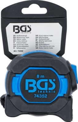 Svinovací metr 8 m x 25 mm - BGS 74352