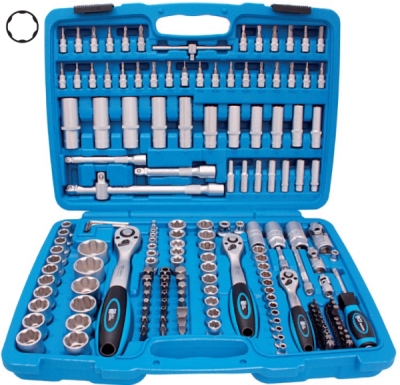 Gola sada 1/4", 3/8", 1/2" hlavice Super-lock, 191 dílů- BGS 102292