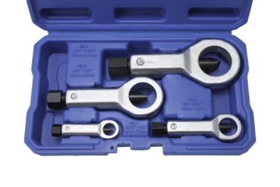 Střihače poškozených, přirezlých matic, sada 4 kusů - QUATROS QS14227
