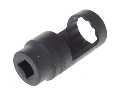 Hlavice na demontáž vstřikovačů 1/2", 12hranná, rozměr 27 mm - QUATROS QS20323-27