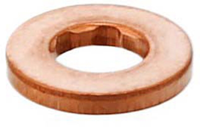 Těsnění pod vstřikovače diesel common rail, měděné, různé rozměry, Velikost: 7.1x15x1.56 mm
