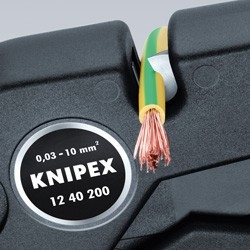 Odizolovací kleště samonastavitelné 200 mm, pro průřez 0,03-10,0 mm2 - KNIPEX 12 40 200