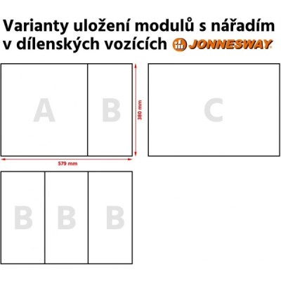 Modul plastový - hlavice na olejové filtry a šrouby olejových van - JONNESWAY AI10003SP