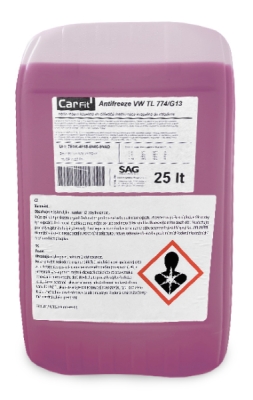 Chladicí kapalina - nemrznoucí směs C/G 11, modrozelená, různé velikosti balení - CARFIT, Velikost balení: 1 l