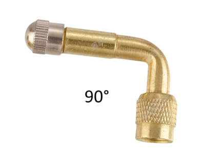 Prodloužení ventilů kovová, zahnutá, pro nákladní auta, různé úhly - Ferdus, Úhel zahnutí: 90 °