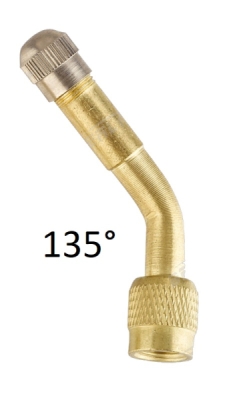 Prodloužení ventilů kovová, zahnutá, pro nákladní auta, různé úhly - Ferdus, Úhel zahnutí: 90 °