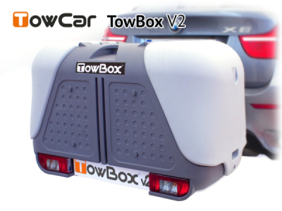 Přepravní box na tažné zařízení TowBox V2 šedý
