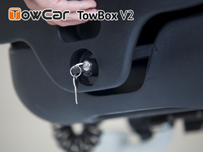 Přepravní box na tažné zařízení TowBox V2 šedý