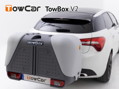 Přepravní box na tažné zařízení TowBox V2 šedý