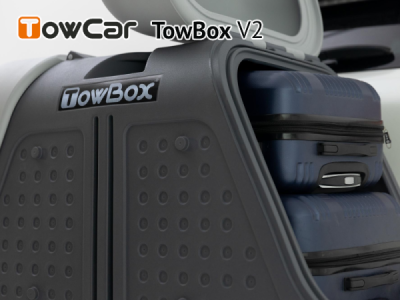 Přepravní box na tažné zařízení TowBox V2 šedý