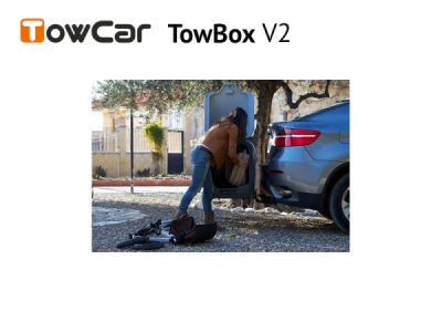 Přepravní box na tažné zařízení TowBox V2 šedý