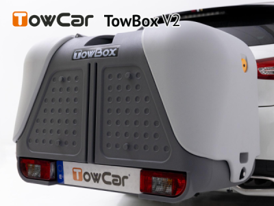 Přepravní box na tažné zařízení TowBox V2 šedý