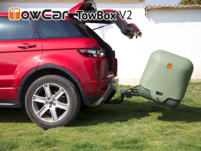 Přepravní box na tažné zařízení TowBox V2 zelený